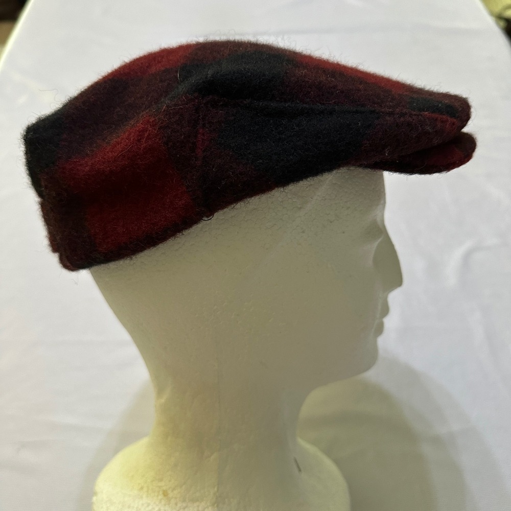Betmar Newsboy Hat Flat Cap OS Wool Blend Buffalo Plaid Heritage Academia Preppy